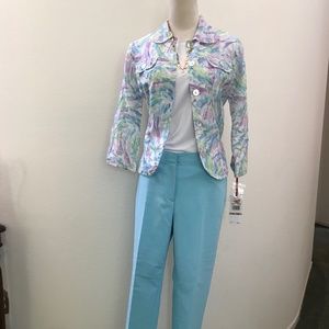 Ruby Rd. Spring Blooms ankle length pants.